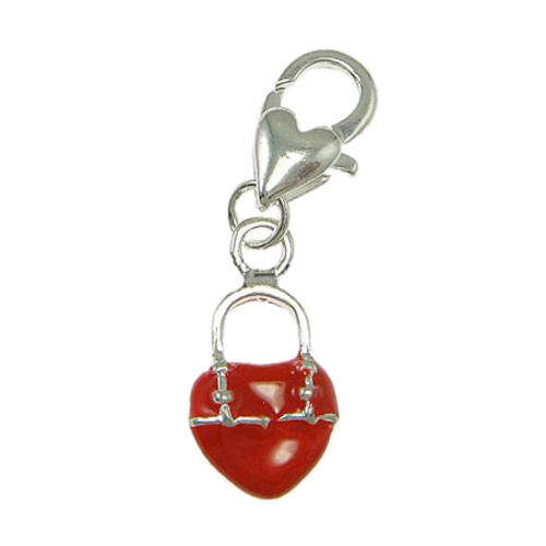 CHARMS - CLIP ON - RED HEART