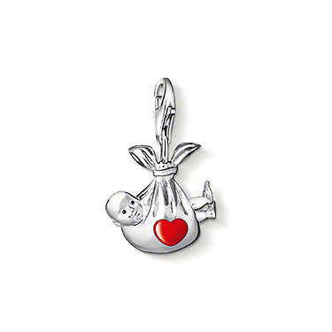 925 SILVER BABY CHARM WITH SPRING CLASP