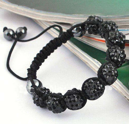 SHAMBALLA FASHION BRACELETS - BLACK