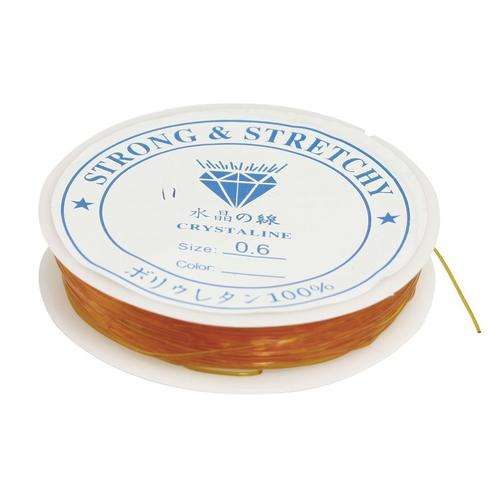 MAGIC STRETCH - ELASTIC THREAD - WIRE FOR BEADING - 0.6mm - ORANGE