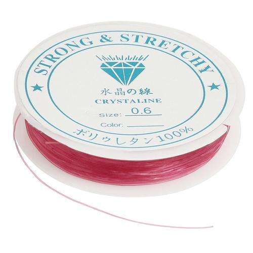 MAGIC STRETCH -  ELASTIC THREAD - WIRE FOR BEADING - 0.6mm - PINK