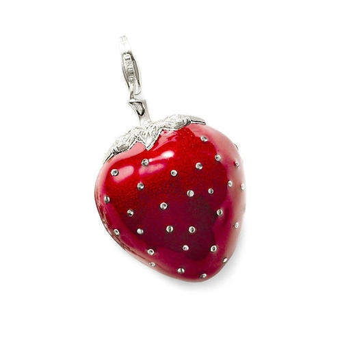 CHARMS - CLIP ON - RED STRAWBERRY