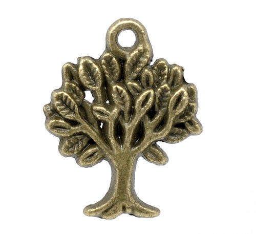 ANTIQUE BRONZE - TREE CHARMS - 22x17mm