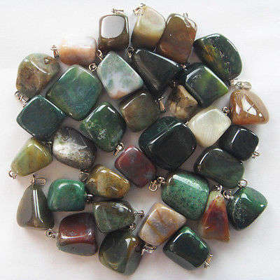 INDIAN AGATE - TUMBLE PENDANTS - SOLD INDIVIDUALLY