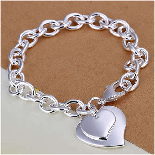 BRACELET - WITH DOUBLE HEART CHARM