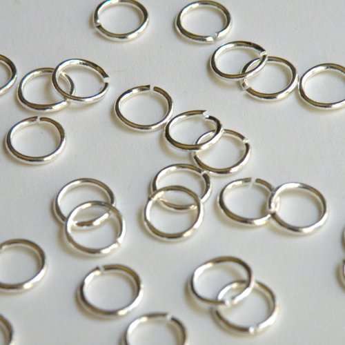 FINDINGS/JUMP RINGS/SILVER JUMP RINGS/6MM JUMP RINGS/BEADING JUMP RINGS/JEWELRY MAKING JUMP RINGS