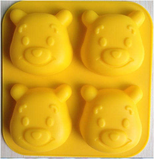 3D - SILICONE MOLD - WINNIE THE POOH - MUFFIN - CUPCAKE - JELLY - FONDANT- CHOCOLATE