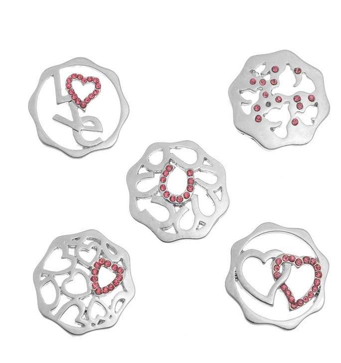 LIVING MEMORY - FLOATING CHARM - LOCKET PENDANT - INTERCHANGEABLE PLATES - TO FIT LOCKET B30441