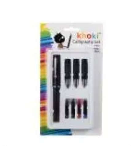 8 Piece Calligraphy Set With 3 Different Colour Inks