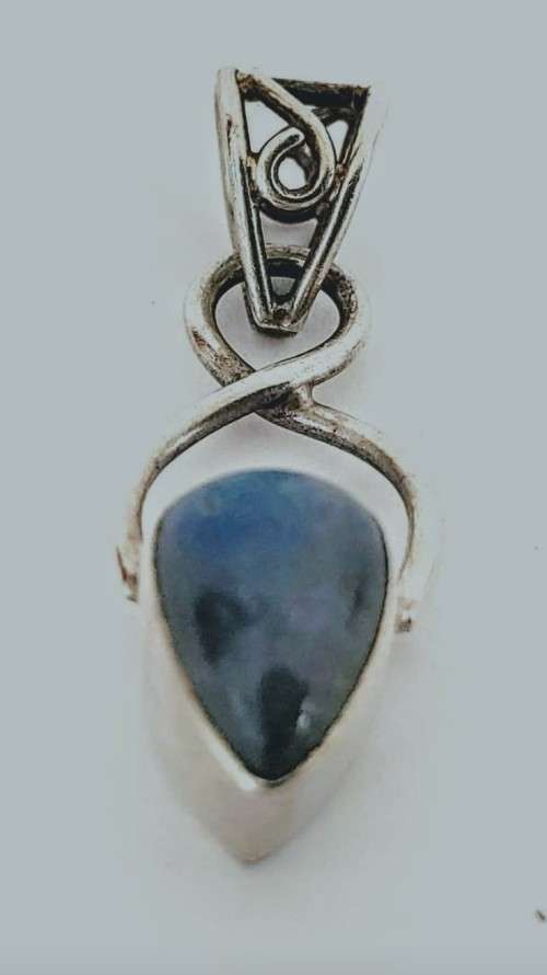Labrodite Pear pendant