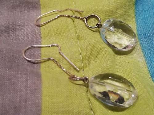 Sterling silver Thread earrings for sale