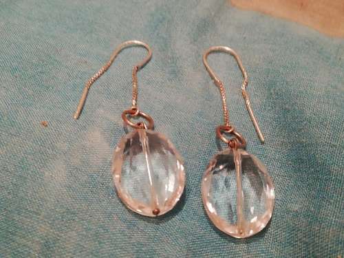 Sterling silver Thread earrings for sale