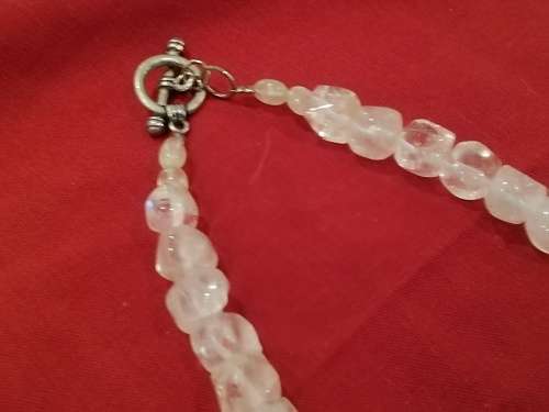 Beautiful clear stone necklace. Could be clear quartz