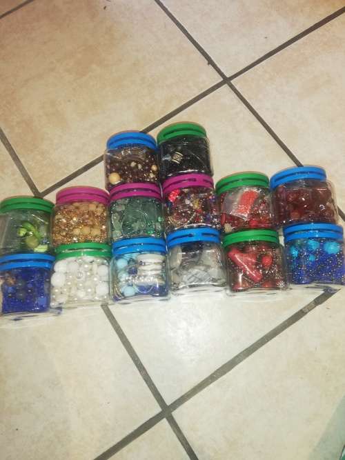 Bead jewelry making containers x 14 . Price is per container