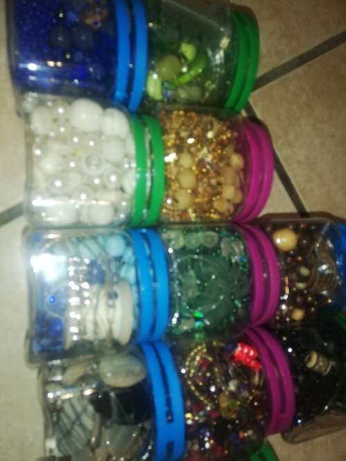 Bead jewelry making containers x 14 . Price is per container