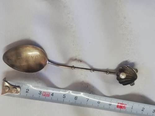 Sterling silver Tokyo teaspoon with pearl.