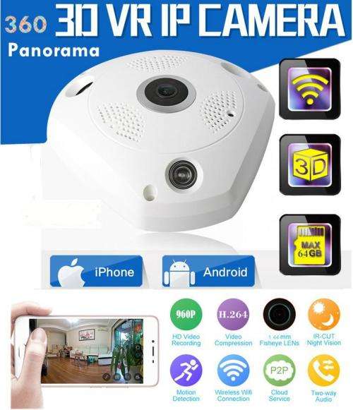HD 360 degree Night Vision Wifi Camera IP Network Camera