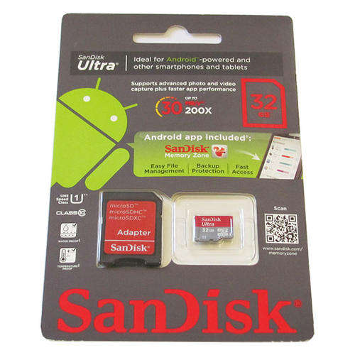 SALE!!! Sandisk Ultra true 32GB micro SD card w/SD Adapter - Class 10