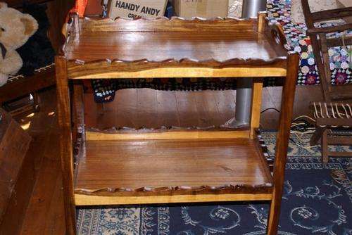 Old Kiaat tea trolley / server