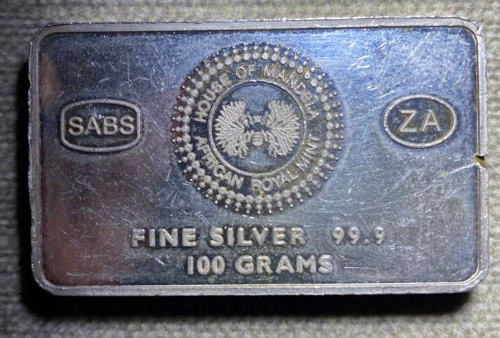 100g Silver Bar 99,9