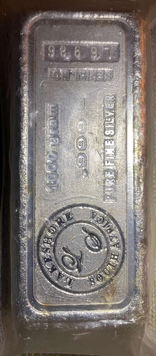 Solid Silver Bar 1kg - Certified