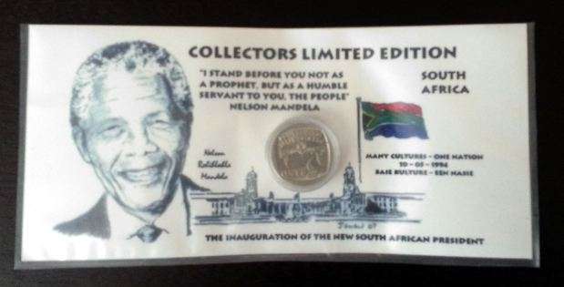 INAUGURATION CARD WITH 1994 COIN