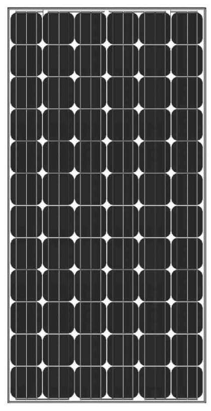 Amerisolar Solar Module AS-6M 320W Monocrystalline Module