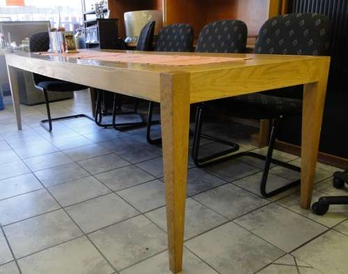 10 to 12 Seater Solid Oak Dinningroom/Meeting Table for-sale