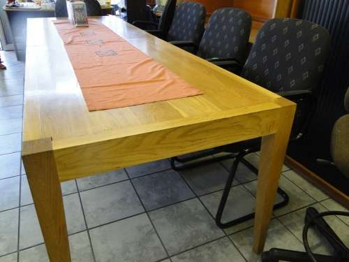 10 to 12 Seater Solid Oak Dinningroom/Meeting Table for-sale