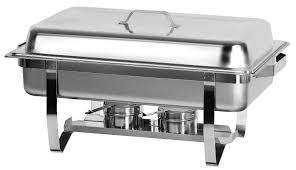 Stunning stainless steel two burners chafing dish with Single Inner tray- 9 Lit