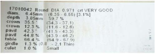 **CERTIFIED | R49212** HUGE | 0.971ct ROUND CUT | COLOUR K | DIAMOND | SOUTH AFRICA - BUY SAFE