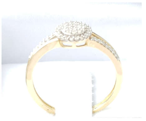 **SWIRL DESIGN [R27451]** ROUND CUT [0.300ct] DIAMOND RING [YELLOW GOLD] - BUY SAFE
