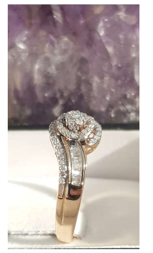 **SUPER SPECIAL | R29856** SWIRL DESIGN | 0.375ct | DIAMOND RING | YELLOW GOLD - BUY SAFE