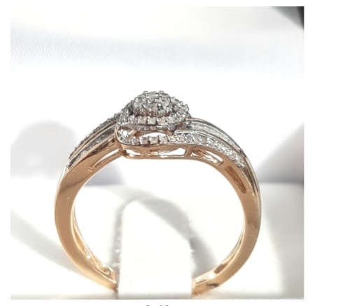 **SUPER SPECIAL | R29856** SWIRL DESIGN | 0.375ct | DIAMOND RING | YELLOW GOLD - BUY SAFE