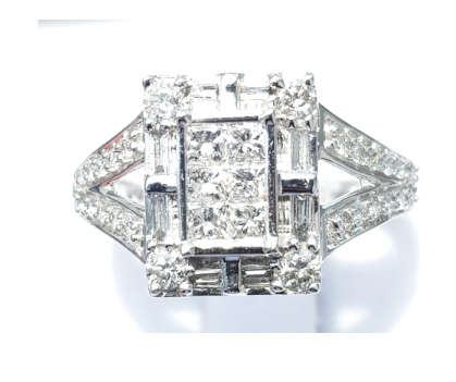**MASSIVE DEAL | R64327** DESIGNER PIECE | 1.50ct | DIAMOND RING | WHITE GOLD - BUY SAFE