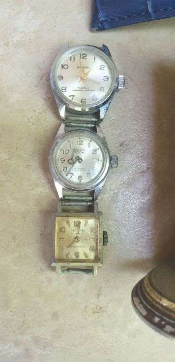 Cyma Amic clock and watches for resoration or spares (all non runners)