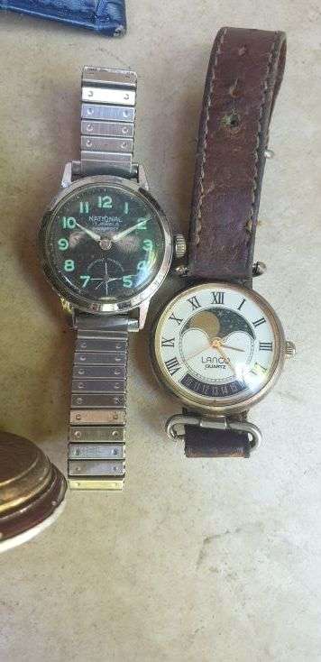 Cyma Amic clock and watches for resoration or spares (all non runners)