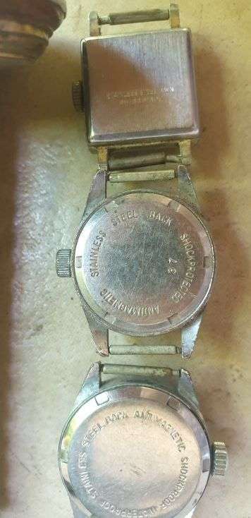 Cyma Amic clock and watches for resoration or spares (all non runners)