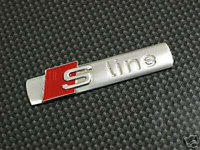 2 x AUDI S Line Badge - A3 A4 A6 TT S3 S4 S6 A8 RS4 DTM QUATTRO