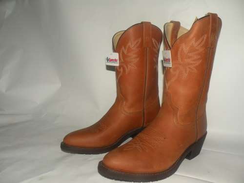 Genuine leather imported cowboy boots