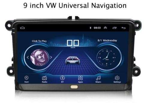 VW 9 inch Android 8.1 Double din Radio **Local Stock**