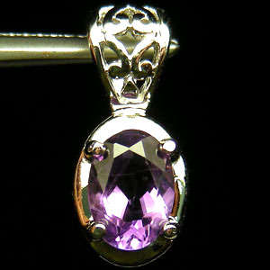 BEAUTIFUL 5.34ct 925 Silver and Amethyst pendant- Don't miss out !!