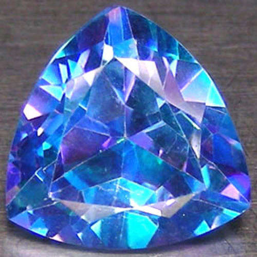 UNIQUE! 5.24Cts**(1 Pc)** Trillion Cut Natural Mystic Blue Topaz  - Exact Pictures!