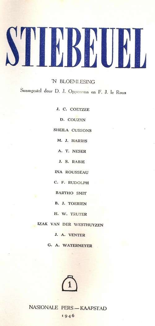 Stiebeuel, ¿n Bloemlesing.