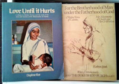 TWO TITLES SIGNED BY MOTHER TERESA