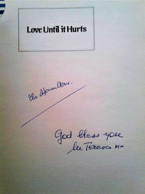 TWO TITLES SIGNED BY MOTHER TERESA