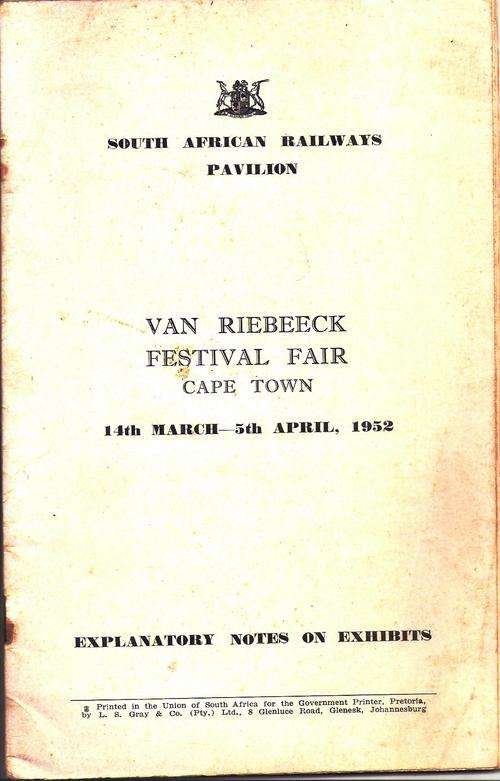 PAWILJOEN VAN DIE SUID-AFRIKAANSE SPOORWEE / SOUTH AFRICAN RAILWAYS PAVILION