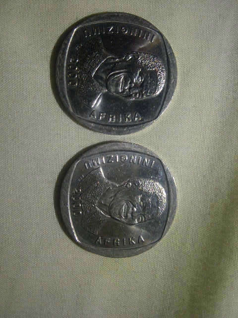 2000 R5 mandela coins in pristine condition