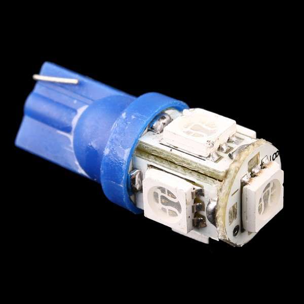 T10 Car Side Wedge Light Lamp Bulb 5 SMD LED 5050 W5W 194 927 161 168 Blue