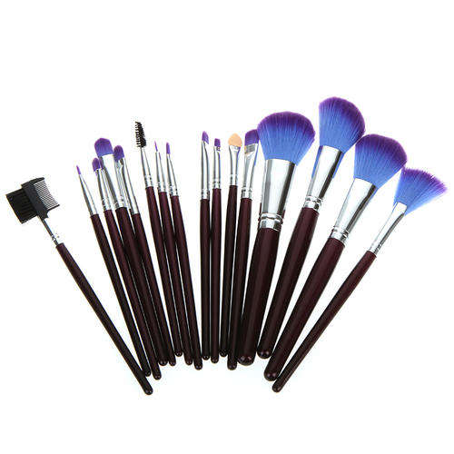 16 Pcs Brush (PU) Professional Makeup Cosmetic Brush set Kit Case h4450